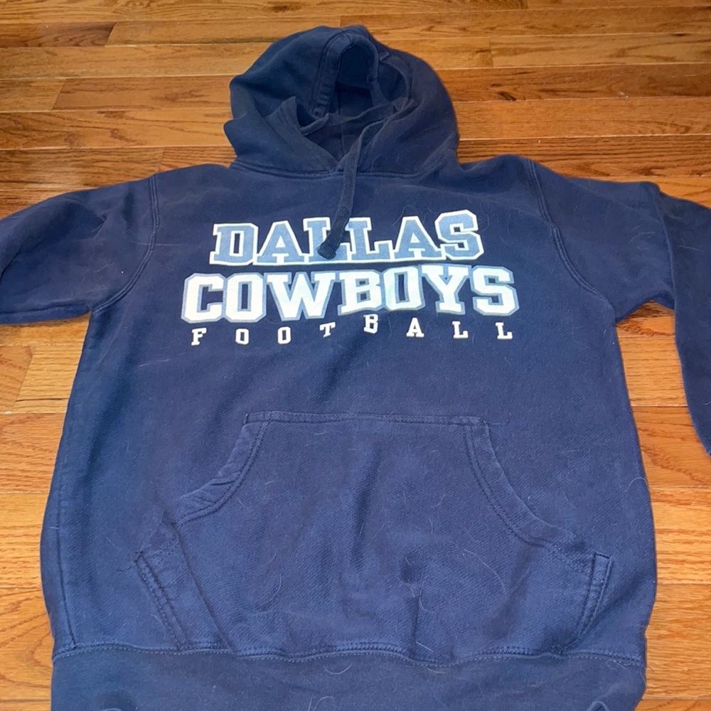 Dallas Cowboys Practice Graphic Pullover Hoodie - Navy size Small